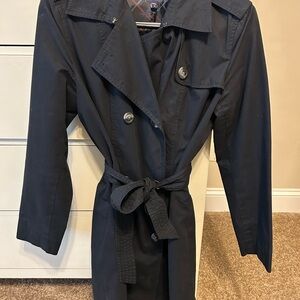 GAP Elegant Black Women's Trench Coat